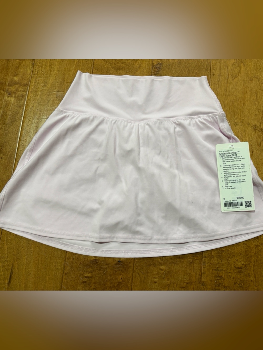 Lullulemon Align High-Rise Skirt Skirt Skort in Pink Organza Sz 6 NWT